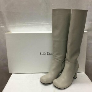 Mila Owen 表記無し ミラオーウェン ブーツ ロングブーツ 09WGS214538 ラウンドロングブーツ 箱有 36 Boots Long Boots 10106874