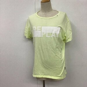 REPLAY L リプレイ Tシャツ 半袖 クルーネック T Shirt 黄 / イエロー / 10106937