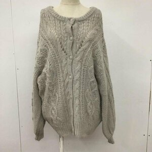 FREAK'S STORE FREE フリークスストア カーディガン 長袖 203-3311 クルーネック Cardigan 灰 / グレー / 10107001