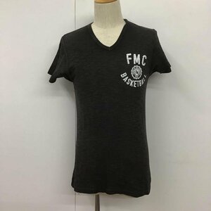 FRANKLIN&MARSHALL XS フランクリンマーシャル Tシャツ 半袖 TSMVA232S15 Ｖネック プリント T Shirt 黒 / ブラック / 10106935