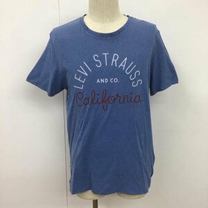 Levi's M リーバイス Tシャツ 半袖 半袖カットソー プリントTシャツ クルーネックカットソー T Shirt 青 / ブルー / 10107135