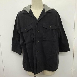 glamb 3 グラム シャツ、ブラウス 七分袖 シャツジャケット フード付きシャツ 七分丈シャツ Shirt Blouse 黒 / ブラック / 10107498