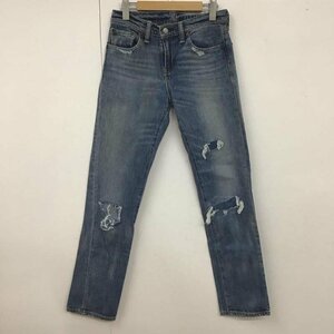 Levi's 28インチ リーバイス パンツ デニム、ジーンズ デニムパンツ スリムパンツ カジュアルジーンズ ダメージ加工 10107141