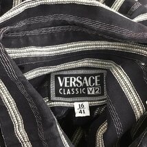 VERSACE 表記無し ヴェルサーチ シャツ、ブラウス 長袖 VERSACE CLASSIC V2 コットン Shirt Blouse 10107660_画像8