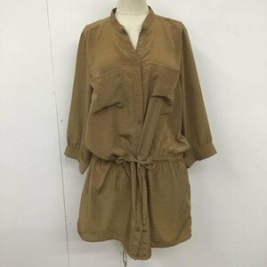 SHIPS 表記無し シップス チュニック 七分袖 Short Dress Long Shirt Tunic ベージュ / ベージュ / 10107820