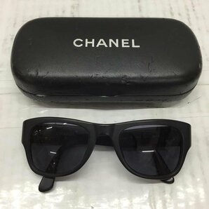 CHANEL 表記無し シャネル めがね・サングラス サングラス 02462 90405 ケース付き ココマーク Sun Glasses 黒 / ブラック / 10107632の画像1