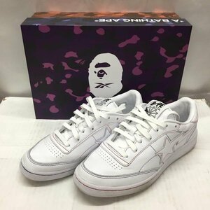 A BATHING APE 26.0cm アベイシングエイプ スニーカー スニーカー Q47367 Reebok BAPE CLUB C 85 26cm 箱有 Sneakers 10107629