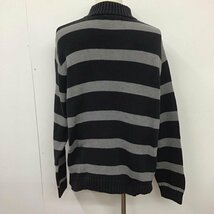 CHAPS XL チャップス ニット、セーター 長袖 ボーダー ハーフジップ コットンニット Knit Sweater 10107636_画像2