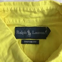 RALPHLAUREN L ラルフローレン シャツ、ブラウス 半袖 ボタンダウンシャツ Shirt Blouse 黄 / イエロー / 10107902_画像7