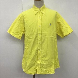 RALPHLAUREN L ラルフローレン シャツ、ブラウス 半袖 ボタンダウンシャツ Shirt Blouse 黄 / イエロー / 10107902