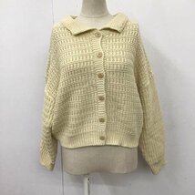 Samansa Mos2 FREE サマンサモスモス カーディガン 長袖 1608836 襟付きカーディガン Cardigan アイボリー / アイボリー / 10108191_画像1