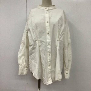 ROSE BUD FREE ローズバッド シャツ、ブラウス 長袖 600-1110011 ノーカラー Shirt Blouse 白 / ホワイト / 10108365