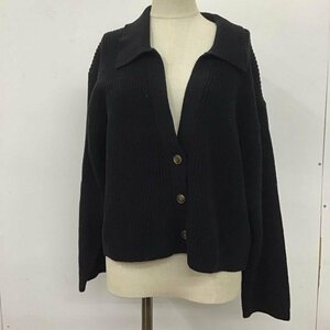 LOWRYS FARM FREE ローリーズファーム カーディガン 長袖 LF622061CF 襟付き Cardigan 黒 / ブラック / 10108175