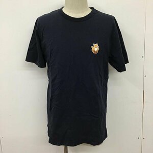 MAISON KITSUNE M メゾンキツネ Tシャツ 半袖 HM00128KJ0008 キツネ クルーネック T Shirt 紺 / ネイビー / 10095963