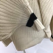 jouetie M ジュエティ ニット、セーター 長袖 082160300601-02 ラインニット Vネック Knit Sweater 10108277_画像6