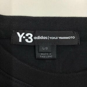 Y-3 L ワイスリー Tシャツ 半袖 fn5727 Tシャツ 半袖カットソー クルーネックカットソー T Shirt 黒 / ブラック / 10108375の画像8