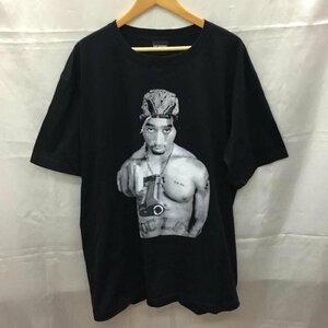 USED XL 古着 Tシャツ 半袖 半袖カットソー プリントTシャツ クルーネックカットソー T Shirt 黒 / ブラック / 10108369