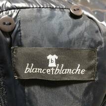 blance＋blanche ロング　ダウンコート　ネイビー　ジップアップ_画像8