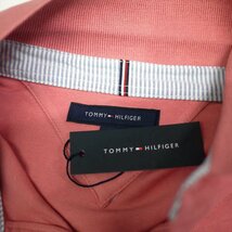 新品 トミーヒルフィガー 刺繍ロゴ ストレッチ ポロシャツ(XL) ピンク系 ゴルフにも！TOMMY HILFIGER USAモデル /aa123_画像6