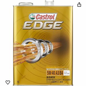 CASTROL EDGE 5W-40 4L缶 API SN/A3/B4カストロール　エッジ未使用，未開封です。