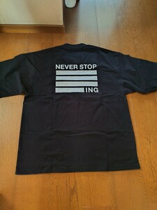 国内正規 新品未使用タグ付 ノースフェイス NEVER STOP ING 半袖Tシャツ 黒 Lサイズ レターパックプラス520円