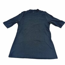 A931■美品■UNIQLO　ユニクロ■リブハイネックT（5分袖）2点セット■Mサイズ　ブラック　グレー_画像4