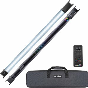 【ケース付き】 Godox TL60 RGB LEDスタジオライト 2本セット フルカラー RGBチューブライト 2500K-6500K 照明器具 【中古美品】の画像2