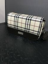 C826★美品 BURBERRY バーバリー ノバチェック ショルダーバッグ クロスボディ ベージュ ブラウン_画像3