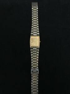 H263★SEIKO セイコー ドルチェ V701-5F20 文字盤ゴールド 腕時計【稼働品】