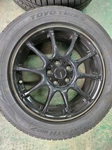 スバル インプレッサスポーツ GP7 アルミ タイヤセット トランパスMP7 2023年製 205/55R16 6.5J OFF+48 PCD100 5穴 中古 4本セット_画像3