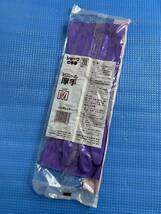 希少レア　未使用　尚和化工　ショーワの手袋　Mサイズ　紫 ビニール手袋　32cm バラのマーク_画像4