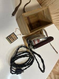 [ Showa Retro ] operation goods National baby iron tree in box . box * antique collection old tool Vintage 