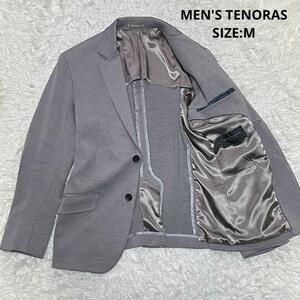 MEN'S TENORAS メンズティノラス ジャージーストレッチテーラードジャケット サイズM グレー ビジネス カジュアル ジャケパン 通勤