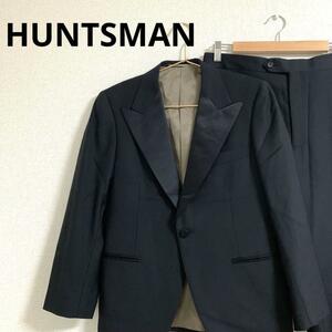 HUNTSMAN handle tsu man tuxedo men's wool 100% black high class 