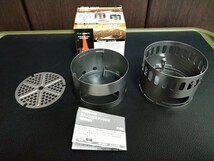 EVERNEW　エバニュー　Ti Mug Pot 900　チタンマグポット 900　Ti アルコールストーブ　アルコールストーブ用スタンドDX　チタンゴトク_画像5