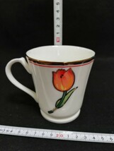 C341.【未使用】NARUMI ナルミ by スジャータ　マグカップ コーヒーカップ　食器　花柄/60_画像4