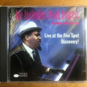 【Blue Note】◆セロニアス・モンク《Live at the Five Spot Discovery!》◆輸入盤 送料185円