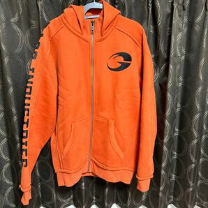 GASP プロ パーカー オレンジ フレイム L ゴールドジム ゴリラウェア gorilla wear