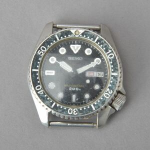 SEIKO セイコー ケースのみ 7C43-6010 腕時計 メンズ クォーツ シルバー ブラック ウォッチ ジャンク #N※0930-510/a.a