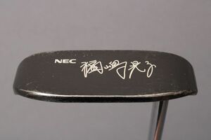 【良品】ミズノ パター 福嶋晃子 刻印入り Mizuno NEC《34.25インチ》スチール シャフト美品 ゴルフ ＃120※G940