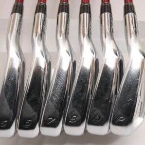 【美品】テーラーメイド アイアンセット 6本《5-9/P》TaylorMade R9 FORGED《S》Motore 60 Fujikura 純正カーボン ゴルフ ＃140※G972の画像5