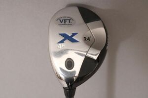 【良品】キャロウェイ レフティ ユーティリティ ハイブリッド《4H/24》Callaway X《R》X SERIES 60H シャフト美品 左 ゴルフ ＃140※G009