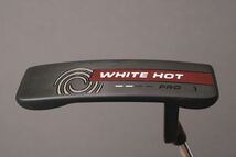 【未使用に近い】オデッセイ パター ODYSSEY WHITE HOT PRO 1《34インチ》純正スチール ヘッドカバー 美品 ゴルフ ＃120※G979_画像1