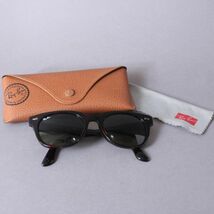 美品 RayBan レイバン サングラス RB4168F 902 ブランド ブラック 眼鏡 メガネ メンズ ケース付き #60※0313-14/k.d_画像1