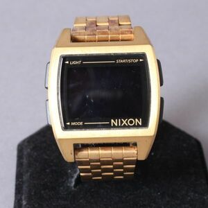 良品 NIXON ニクソン HOMEBASE 腕時計 ゴールド デジタル メンズ ウォッチ ブランド ジャンク #N※665