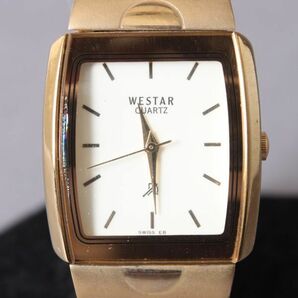 良品 WESTAR ウェスター 腕時計 稼働 18KGOLD 54g メンズ 7533GPN ゴールド クォーツ ウォッチ ホワイト文字盤 ブランド #N※696の画像2