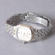 美品 SEIKO セイコー EXCELINE 腕時計 稼働 レディース 4J41-0AA0 シルバー クォーツ ウォッチ ホワイト文字盤 ブランド #N※697_画像8