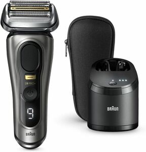 未開封 BRAUN ブラウン シリーズ9 Pro 電気シェーバー 充電スタンド付 ケース付 4+1プロブレード搭載プロヘッド 髭剃り ＃60※550/a.h