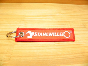 絶版品 スタビレー STAHLWILLE ワッペン型 刺繍キーホルダー(小) 9197-0787 本物ノベルティー*キーリング