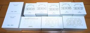 大蔵省 造幣局 ペーパーウェイト 1998年～2007年 10個セット 送料込み